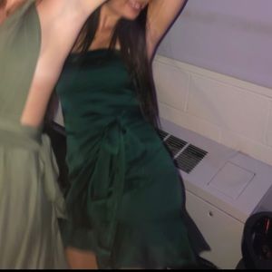 Green Silk My Girl Dress US SIZE 4